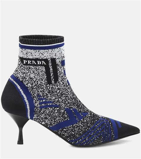 prada stretch knit ankle boots|prada ankle boots on sale.